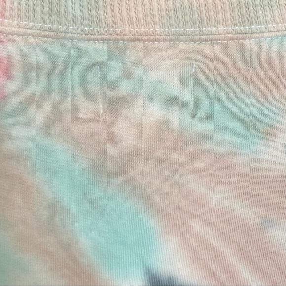 American Eagle Oversized Tie Dye Fleece Sweatshirt Womens Size XXL Jegging Fit - Picture 8 of 8